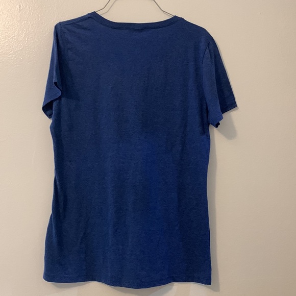 Blue Sol large blue v neck t shirt. Home is where the anchor drops. Yacht boat - Picture 4 of 5